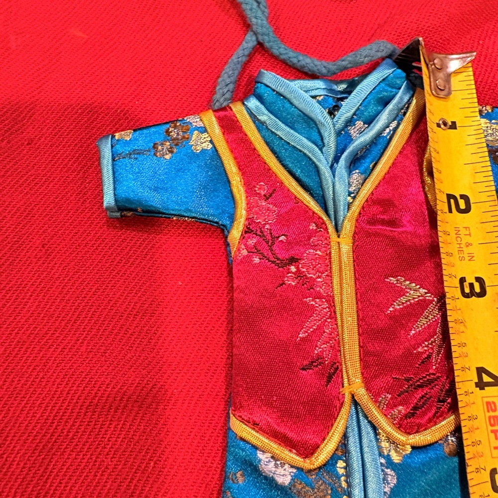 Never Use Colorful Chinese Satin Outfit CrossBag for Smaller Phone-3”x5.5” - Picture 5 of 5